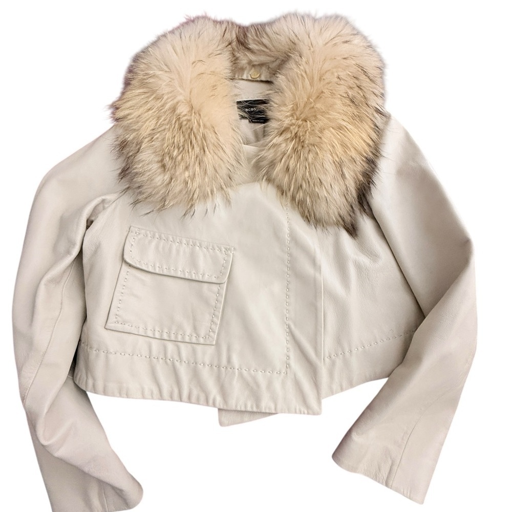 BCBGMaxAzria LEA Leather Jacket L